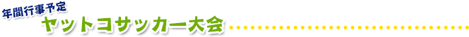 ヤットコサッカー大会